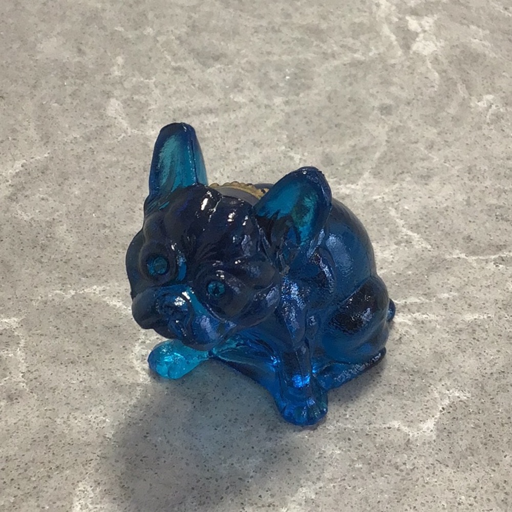 Vtg Westmoreland Glass French Bulldog